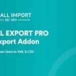 WP All Export User Export Add-On Pro